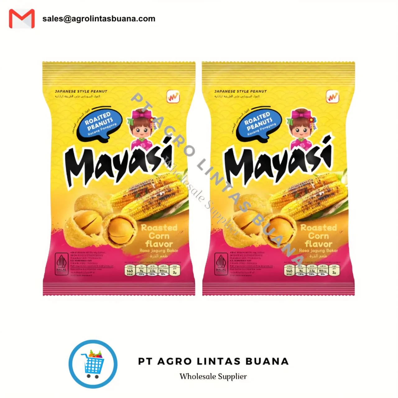 Mayasi Roasted Corn Flavor Japanese Style Peanut