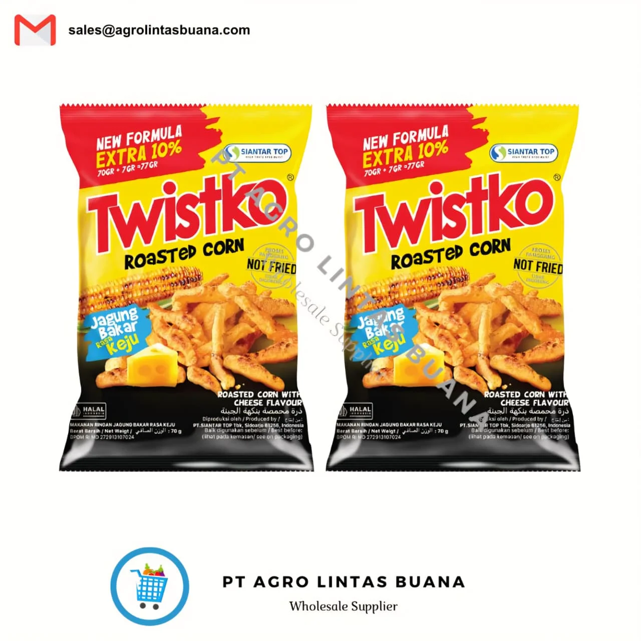 Twistko Roasted Corn with Cheese Flavour 